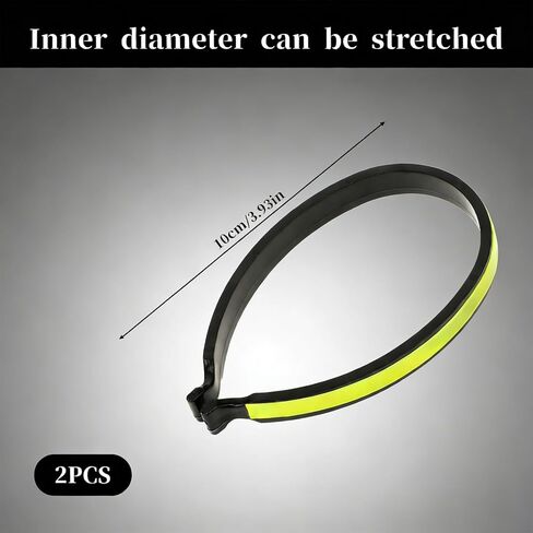 2 Pcs Reflective Cycling Trouser Clips, Cycling Ankle Safety Bands Bike Trouser Clips Reflective Bicycles Trousers Wrap Clip High Visibility Pant Leg Cuff Clip for Outdoor Recreation Fluorescent Green in Saudi Arabia