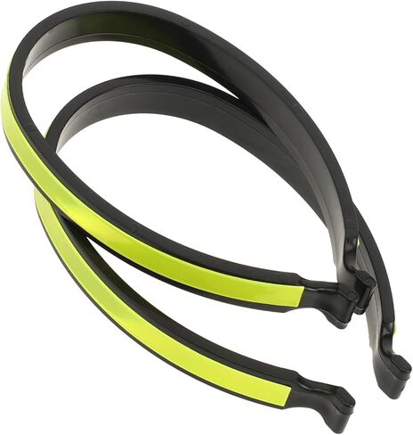 2 Pcs Reflective Cycling Trouser Clips, Cycling Ankle Safety Bands Bike Trouser Clips Reflective Bicycles Trousers Wrap Clip High Visibility Pant Leg Cuff Clip for Outdoor Recreation Fluorescent Green in Saudi Arabia