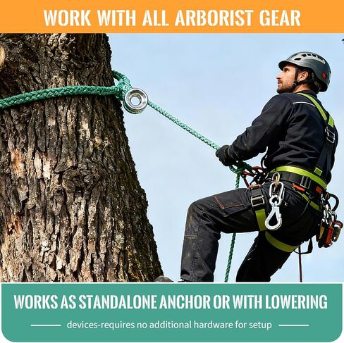 tonchean Rigging Ring Sling Rope 3/4 "× 7.22FT Arboart Rope Sling مع 28 مم القطر الداخلي حلقة تزوير الألومنيوم 7 جيوب تعديل تزوير كتلة حبال، 14600 رطل MBS in Saudi Arabia