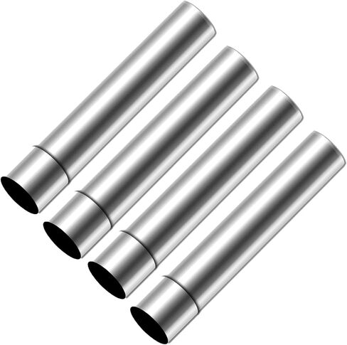 Stove Pipe Flue Extension Stainless Steel Tent Stove Chimney Pipe 2.36"x 11.8" Chimney Pipes Camping Stove Accessories, 4 Sections in Saudi Arabia