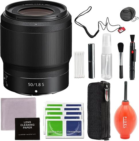 اتصال بكسل Nikon Nikkor Z مقاس 50 مم f/1.8 S عدسة أساسية ذات فتحة كبيرة كبيرة لكاميرا عديمة المرآة من سلسلة Z مع ملحقات متقدمة وحزمة سفر | 20083 | نيكون Z 50 ملم in Kuwait