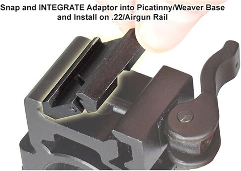 محول UTG .22/Airgun إلى Picatinny/Weaver Low Pro، أسود in Saudi Arabia