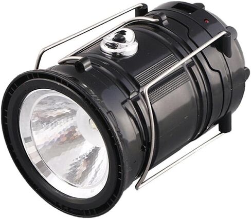 فانوس التخييم LED المحمول القابل للطي خفيف الوزن مقاوم للماء بالطاقة الشمسية USB قابل لإعادة الشحن مصباح يدوي LED مجموعات النجاة للاستخدام الداخلي والخارجي والمنزل في حالات الطوارئ وانقطاع التيار الكهربائي والمشي لمسافات طويلة والإعصار in Kuwait