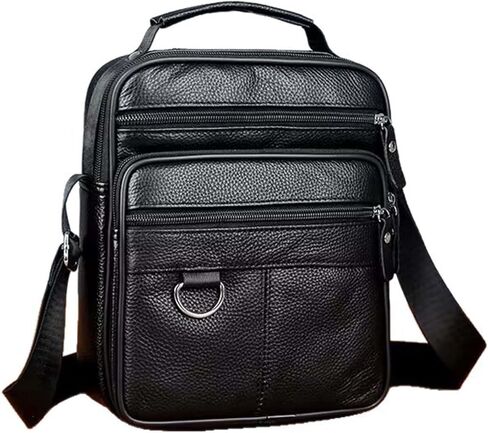 حقيبة كتف جلدية للرجال، حقيبة كروس، مقاومة للماء والتآكل. in Kuwait