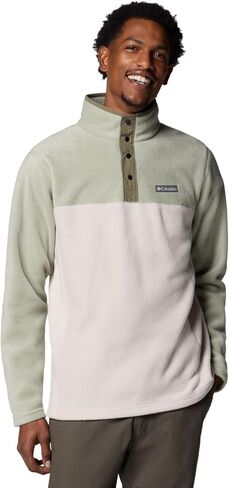 Columbia Mens Steens Mountain Half Snap Fleece Jacket, Collegiate Navy/Dark Mountain, Large in Saudi Arabia