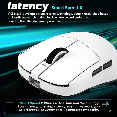 ماوس ألعاب لاسلكي ATK VXE Dragonfly R1 Pro، خفيف الوزن 48 جم، مستشعر PAW3395، نقطة لكل بوصة قابلة للتعديل، استقصاء 4K، عمر بطارية 75 ساعة، وضع مزدوج 2.4G/سلكي in Saudi Arabia