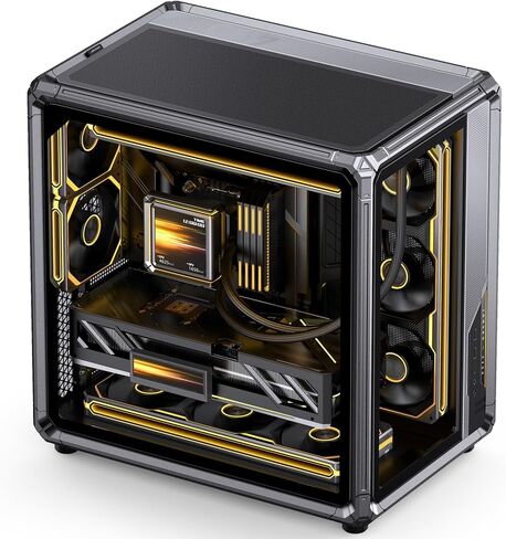 JONSBO X400 Gray ATX PC Case, Back-Connect Desktop Case,MB Auxiliary Air Guidance Cooling System, E-Sport Assistant,3 Sides SP 360 AIO,SP 427mm GPU, ATX<180mm,Compatibility/Heat Dissipation,Gray in Saudi Arabia