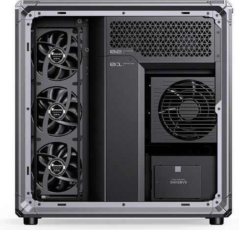 JONSBO X400 Gray ATX PC Case, Back-Connect Desktop Case,MB Auxiliary Air Guidance Cooling System, E-Sport Assistant,3 Sides SP 360 AIO,SP 427mm GPU, ATX<180mm,Compatibility/Heat Dissipation,Gray in Saudi Arabia