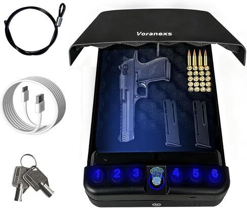 Gun Safe for Handgun Small Pistol Safe,for drawer bedroom nightstand study and wardrobe,Portable small gun safe for easy carrying in Saudi Arabia