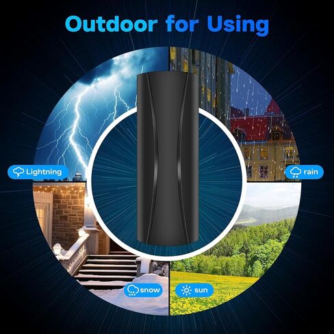 2200+ Miles Range TV Antenna Indoor, 2026 Long Range Antenna for Smart TV and Old TV, 360° Reception Digital TV Antenna for Local Channels-20ft Coaxial Cable-Supports 4K 1080P in Saudi Arabia