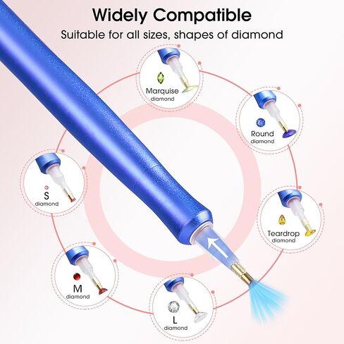 قلم رسم ماسي كهربائي، قلم فني ماسي مفرغ لاسلكيًا مع حقيبة تخزين، شفط قابل للتعديل 5 مستويات، بطارية قابلة لإعادة الشحن 10 ساعات، أدوات إكسسوارات فنية ماسية للبالغين، رسام إلكتروني لا يحتاج إلى حد أقصى in Kuwait