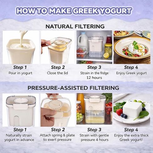 Yogurt Dehydrator, Small-Batch Greek Yogurt Maker with Built-In Date Reminder Fresh, Simple & Just the Right Amount — Food-Grade BPA-Free Materials in Saudi Arabia