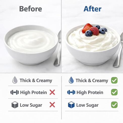 Yogurt Dehydrator, Small-Batch Greek Yogurt Maker with Built-In Date Reminder Fresh, Simple & Just the Right Amount — Food-Grade BPA-Free Materials in Saudi Arabia