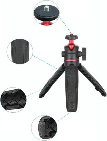 Foldable Holder Camera Tripod Outdoor Desktop Handheld Stabilizer Tripod Replacement for Travel Extendable Camera Tripod in Saudi Arabia
