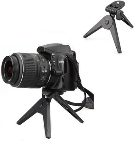 Stable Miniature Travel Tripod for Vlog Streaming Photography Compactly Foldable ABS Construction Design 1/4inch Portable Camera Tripod Stand in Saudi Arabia