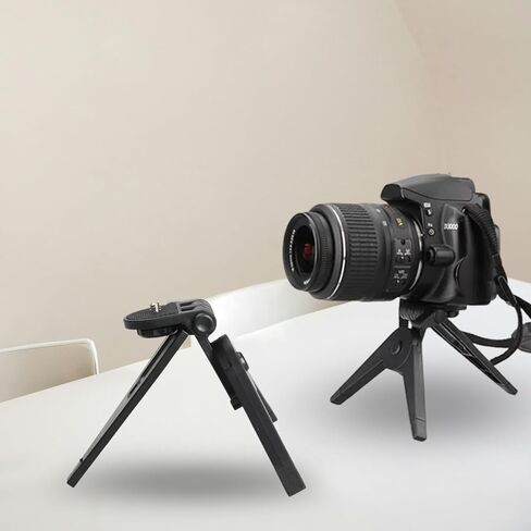 Stable Miniature Travel Tripod for Vlog Streaming Photography Compactly Foldable ABS Construction Design 1/4inch Portable Camera Tripod Stand in Saudi Arabia