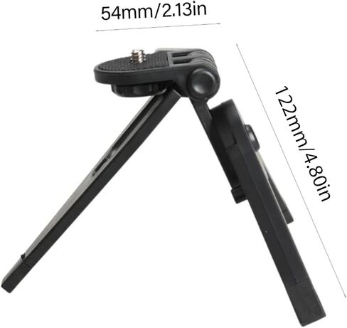 Stable Miniature Travel Tripod for Vlog Streaming Photography Compactly Foldable ABS Construction Design 1/4inch Portable Camera Tripod Stand in Saudi Arabia