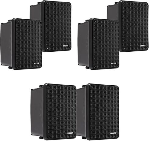مكبرات صوت KICKER KB6 مقاس 6.5 بوصة بقدرة 150 وات بحد أقصى مقاومة للطقس داخلي/خارجي 8 أوم ثنائية الاتجاه (الكمية 6) in Saudi Arabia