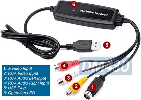 Composite RCA S-Video to USB DVR Adapter Digital MPEG Video Recorder in Saudi Arabia