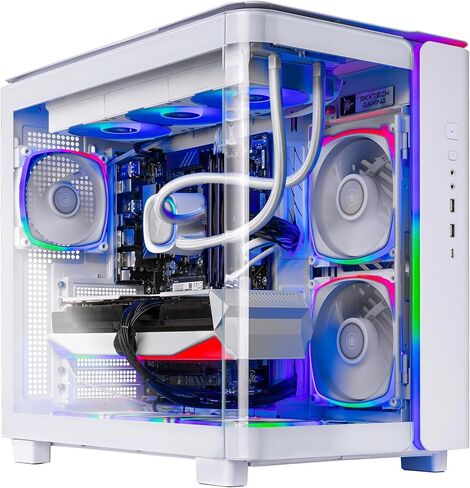كمبيوتر الألعاب Skytech Gaming King 95، AMD Ryzen 7 9850X3D 4.7 جيجا هرتز، NVIDIA RTX 5080 16 جيجا VRAM، 1 تيرابايت Gen4 NVMe SSD، 32 جيجا DDR5 RAM 6000، 850 وات Gold ATX 3 PSU، 360 ARGB AIO، Wi-Fi، Win 11، سطح المكتب in Kuwait