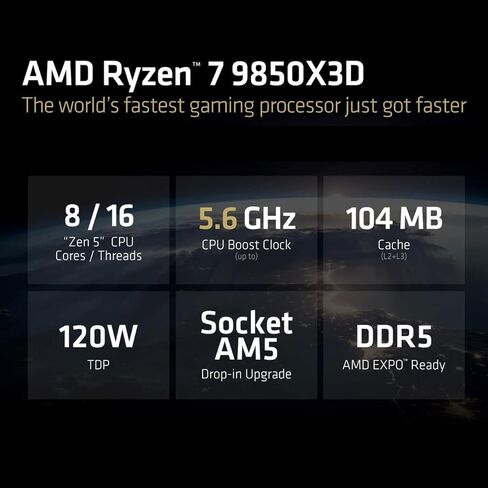 كمبيوتر الألعاب Skytech Gaming King 95، AMD Ryzen 7 9850X3D 4.7 جيجا هرتز، NVIDIA RTX 5080 16 جيجا VRAM، 1 تيرابايت Gen4 NVMe SSD، 32 جيجا DDR5 RAM 6000، 850 وات Gold ATX 3 PSU، 360 ARGB AIO، Wi-Fi، Win 11، سطح المكتب in Kuwait