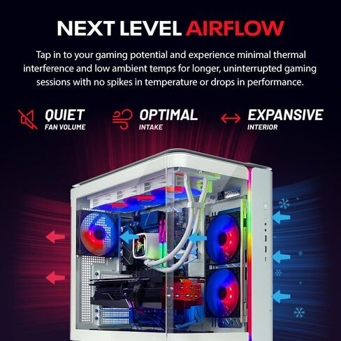 كمبيوتر الألعاب Skytech Gaming King 95، AMD Ryzen 7 9850X3D 4.7 جيجا هرتز، NVIDIA RTX 5080 16 جيجا VRAM، 1 تيرابايت Gen4 NVMe SSD، 32 جيجا DDR5 RAM 6000، 850 وات Gold ATX 3 PSU، 360 ARGB AIO، Wi-Fi، Win 11، سطح المكتب in Kuwait