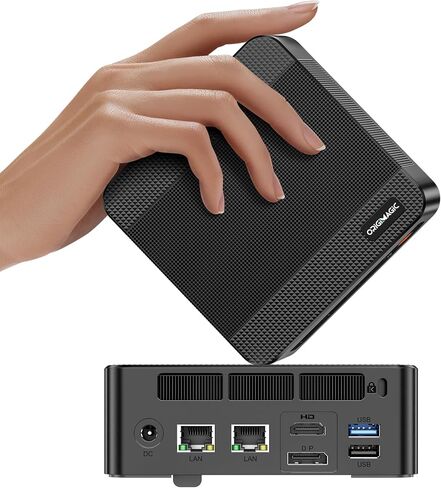 N4 Mini PC 11 Pro، Ryzen 9 6900HX (يصل إلى 4.9 جيجا هرتز)، Radeon 680M GPU، كمبيوتر مكتبي للألعاب، ذاكرة الوصول العشوائي LPDDR5 سعة 32 جيجابايت، 1 تيرابايت SSD، شبكة NIC LAN مزدوجة بسرعة 1000 ميجا بت في الثانية، شاشة ثلاثية 4K، WiFi 6E، BT5.3 in Kuwait