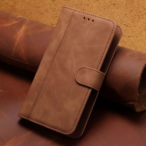 for innioasis G1 G3 G5 MP3 Player Case, Universal Leather Wallet with Card Holder Slots Movable Clip Magnetic Flip Wallet Protection Case Cover for innioasis G1 G3 G5 MP3 Player -Brown in Saudi Arabia