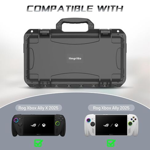 حقيبة حمل صلبة Hmgritto لجهاز ASUS ROG Xbox Ally X/ROG Xbox Ally 2025، حقيبة سفر واقية مقاومة للماء لوحدة التحكم والشاحن in Kuwait