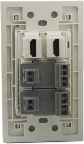 لوحة حائط ذات 2 منافذ HDMI و2 منافذ طاقة تيار متردد كهربائية in Kuwait