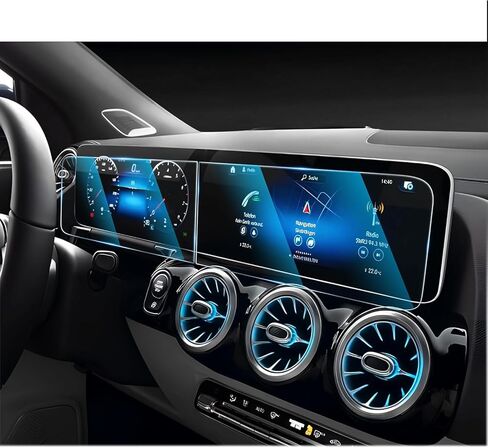 CDEFG (قطعتان من الزجاج المقسى لـ 2020-2025 2026 Mercedes Benz GLA GLB CLA250 2022-2024 EQB واقي شاشة، شاشة لمس 10.25 بوصة، لملحقات EQB GLB GLA CLA 250 in Saudi Arabia