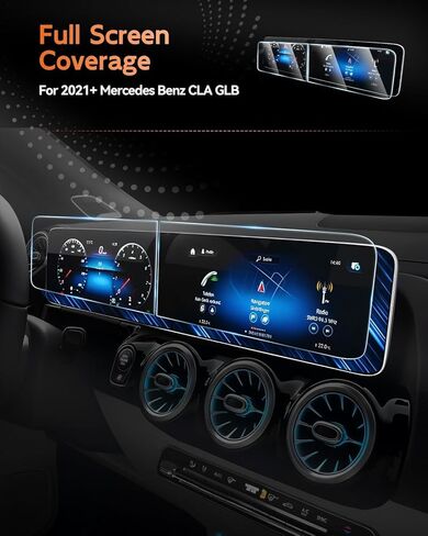 CDEFG (قطعتان من الزجاج المقسى لـ 2020-2025 2026 Mercedes Benz GLA GLB CLA250 2022-2024 EQB واقي شاشة، شاشة لمس 10.25 بوصة، لملحقات EQB GLB GLA CLA 250 in Saudi Arabia