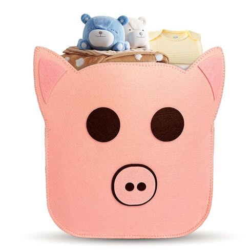 Felt Storage Caddy;Panda Baby Nursery Basket, Nursery Organizer for Store Infant Newborn Essentials, Storage Organizer with Cute Panda Design for Diaper Toys Baby Vintage Decor in Saudi Arabia