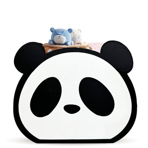 Felt Storage Caddy;Panda Baby Nursery Basket, Nursery Organizer for Store Infant Newborn Essentials, Storage Organizer with Cute Panda Design for Diaper Toys Baby Vintage Decor in Saudi Arabia