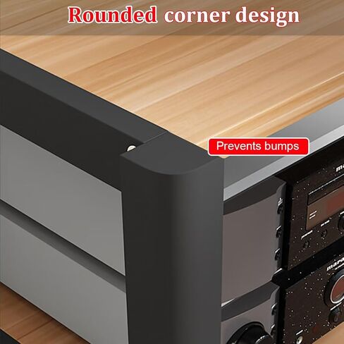 2/3/4/5 Tier Audio Cabinet Stand, Adjustable Media Rack for Record Player, AV Component Tower, Home Stereo System with Height-Adjustable Shelves, Beige in Saudi Arabia
