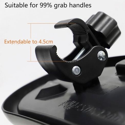 صينية الوجبات الخفيفة لعربة الأطفال مع حامل أكواب، صينية طعام عالمية لعربة الأطفال قابلة للإزالة، مشبك مقبض غير قابل للانزلاق لقضيب عربة الأطفال، حامل وجبات خفيفة لعربة الأطفال قابل لإعادة الاستخدام لعربات الأطفال مع مساند أذرع مستديرة in Kuwait