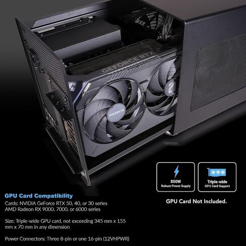Sonnet Breakaway Box 850 T5 eGPU Enclosure – 80 Gbps Thunderbolt 5 / Thunderbolt 4 / USB4 – External GPU for Windows – 850W Power – Triple-Wide Graphics Cards – 5GbE Port in Saudi Arabia