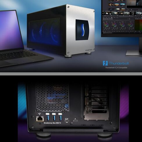 Sonnet Breakaway Box 850 T5 eGPU Enclosure – 80 Gbps Thunderbolt 5 / Thunderbolt 4 / USB4 – External GPU for Windows – 850W Power – Triple-Wide Graphics Cards – 5GbE Port in Saudi Arabia