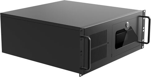 هيكل خادم 4U، حافظة خادم مع فتحات محرك أقراص ثابتة و7 فتحات PCI، حافظات مثبتة على حامل لمركز البيانات والألعاب، تدعم اللوحات الأم ATX، Micro-ATX، Mini-ITX، 2X Front USB 3.0، لوحة أمامية قابلة للقفل in Kuwait