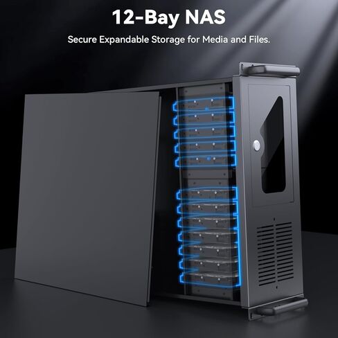هيكل خادم 4U، حافظة خادم مع فتحات محرك أقراص ثابتة و7 فتحات PCI، حافظات مثبتة على حامل لمركز البيانات والألعاب، تدعم اللوحات الأم ATX، Micro-ATX، Mini-ITX، 2X Front USB 3.0، لوحة أمامية قابلة للقفل in Kuwait