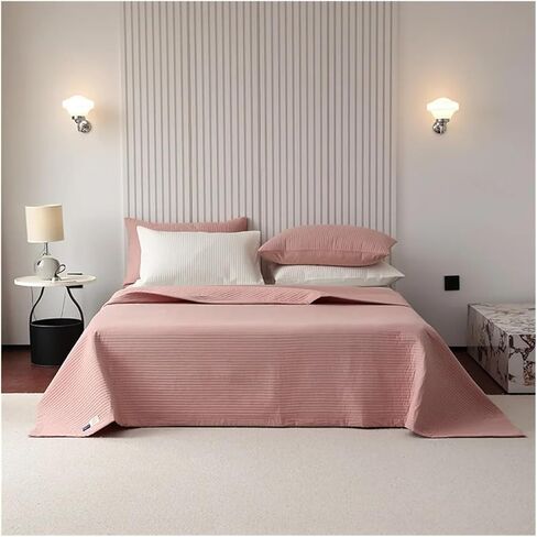 Style Cotton Bed Linen Geometry Double Bedspread on The Bed Mattress Cover Couple Bed Quilt Blanket Bed Plaid Bed duvets Bed Four Pieces Set(B,3pcs 200cmx230cm) in Saudi Arabia