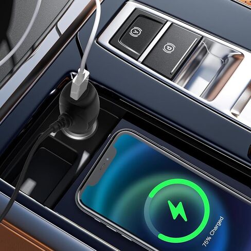 كابل شاحن كاميرا سيارة داش من مايويلا، سلك طاقة كاميرا داش USB صغير مع كابل شحن سيارة بمنفذ USB مزدوج لنماذج مختلفة من 12 فولت إلى 24 فولت من DVR للسيارة، وملاح GPS، والإنذار المبكر (11.5 قدم) in Kuwait