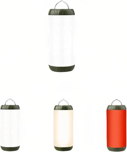 Rechargeable Camping Lantern, 1200 Lumens Ultra Bright Portable LED Lantern, Up to 80 Hours Runtime, IP68 Waterproof, 3 Light Modes + SOS Emergency Light for Power Outages, Hiking, Hurricane in Kuwait