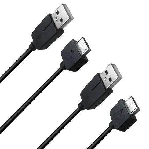 كابل شاحن مطور من قطعتين لجهاز بلاي ستيشن فيتا PCH-1000 / PCH-1001 / PCH-1002 / PCH-1102 / PCH-1003 / PCH-1103 - كابل شحن مع سلك شاحن طاقة بطول 3.3 قدم لجهاز PS Vita - أسود in Saudi Arabia