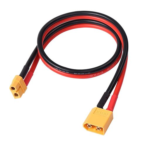 XT60 XT-60 Extension Cable, XT60 Male to XT60 Female Adapter Extension Cord with 50cm 12AWG Silicone Wire for Solar Panel RV Automotive RC Lipo Battery in Saudi Arabia