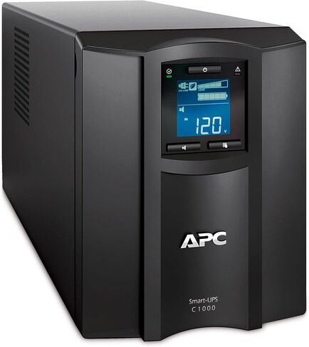 APC SMC1000 Smart-UPS 1000VA 120 فولت LCD UPS RJ-45 نظام تسلسلي 100 وحدة حرارية بريطانية/ساعة مع مصدر طاقة غير منقطع in Kuwait