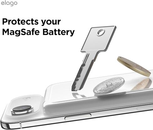 حافظة Elago Hybrid Clear متوافقة مع حزمة بطارية MagSafe لجهاز iPhone Air - PC + تقنية TPU الهجينة، مضادة للاصفرار، شفافة كريستالية، غطاء مقاوم للصدمات، حافظة واقية (شفافة) in Saudi Arabia