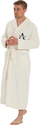Personalized Plush Robe for Women and Men - His and Her Robes with Custom Name/Monogram - Super Soft Luxurious Spa Bathrobes in Saudi Arabia