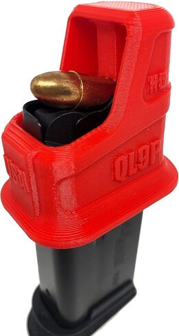 محمل سرعة المجلات المطبوعة ثلاثية الأبعاد مصمم ليناسب Sig P365 Springfield Hellcat Walther P99C، Canik TP9، Taurus GX2 GX4 PT809 809C PT24/7 PT92، PT99، TH9 Ruger Max-9 S&W Shield Plus CSX، QL9P Red in Kuwait