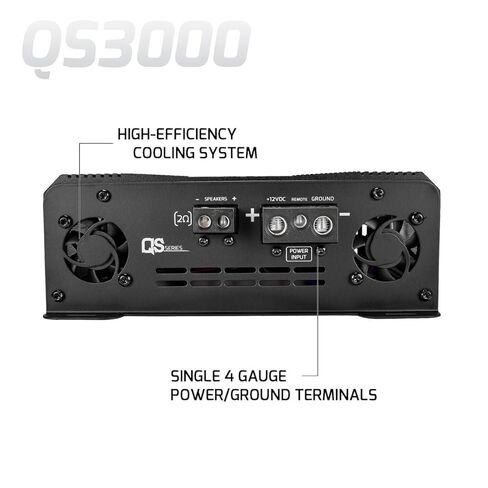 PRV Audio QS3000 2 Ohm 3000 Watt Amp Car Audio Amplifier Full Range HD Sound 3K Car Amp with Built-in HPF and LPF Controls for PRO Audio Loudspeaker Systems in Saudi Arabia